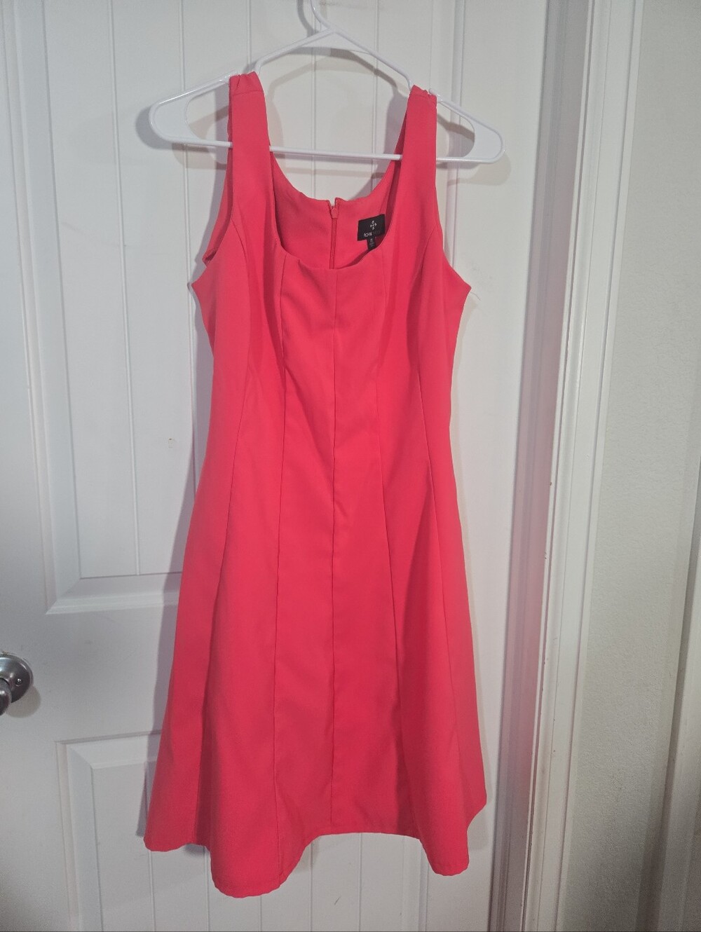 Ronni Nicole Neon Pink Fit & Flare Dress Women’s Size 12 Sleeveless Party Dress